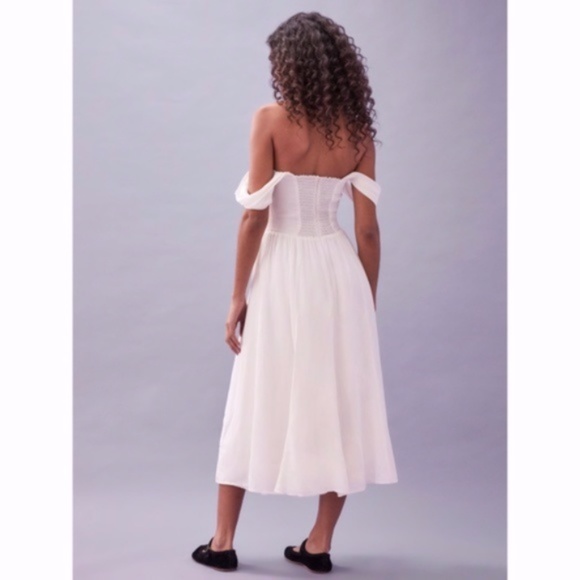 NEW Reformation Violet Dress Ivory 2 - Picture 13 of 15